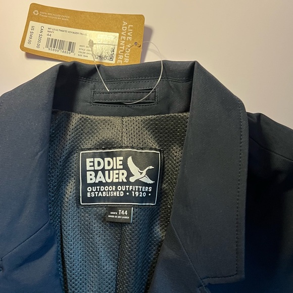 🆕Eddie Bauer Men’s Ultimate Voyager Travel Blazer – Size 44 - Picture 4 of 16